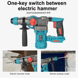 Heimerdinger Cordless brushless Rotary Hammer Drill, 1-1/8" SDS-Plus 3.2J Multi-functional Heavy Duty hammer drill, No battery