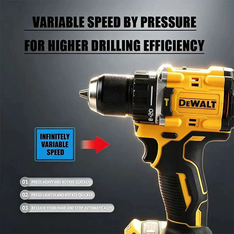 "2026 New!" DEWALT DCD805 20V Battery Cordless Brushless Hammer Drill Driver, High-Torque Compact Rechargeable Bare Tool