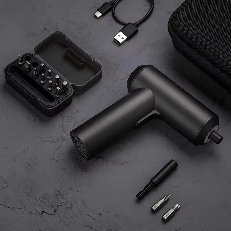 Xiaomi Mijia Electric Screwdriver 3.6V 2000mAh 5N.M Torque Electric Screwdriver Household With 12Pcs S2 Screw Bits Mi Home Tools