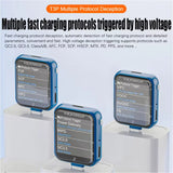T3P Touch Control Gravity Sensor Digital Voltmeter Ammeter Charge Power Capacity Protocol Automatic Detection USB Tester