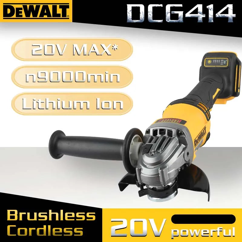 Dewalt-DCG414 20V, 125mm brushless grinder, electric tool, electric grinder, rechargeable wireless drilling tool
