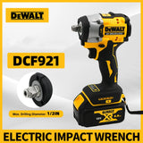 Dewalt DCF921 Cordless Electric Brushless Impact Wrench High Torque LED Light Lightweight Professional Power Tool