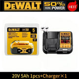 100% Genuine Dewalt 20V 6AH Battery, Rechargeable Lithium Ion Battery, Dewalt DCB200DCBL722/DCL050/DCF850Power Tool Replacement