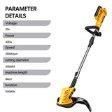 Electric Goddess Brushless Electric Lawn Mower Cordless Grass Trimmer Cutter Garden Power Tool For Dewalt 20V Battery Pins