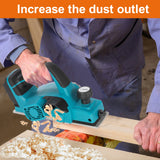 Heimerdinger 18V Rechargeable Lithium Battery Powered Handheld Woodworking Tool Brushless Cordless Electric Planer, No battery