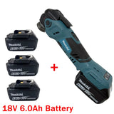 Makita Brushless Oscillating Multi Function Tool Electric Saw With Trimmer/Shovel/Cutting Woodworking Tool 18V Battery