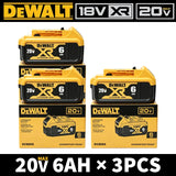 100% Genuine Dewalt XR Battery 20V 6.0AH 6000mAh DCB206 Rechargeable Power Tool Battery DCB1104 Charger Battery Combo Available
