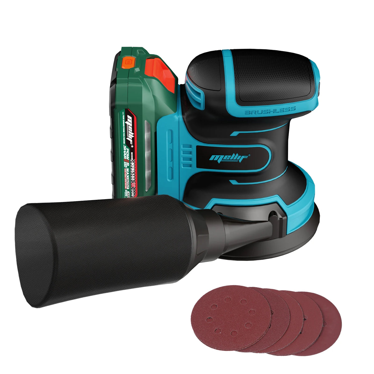 Mellif 125MM Cordless Random Orbital Sander For Makita 18V Battery BL1830 BL1840 (Tool Only) Handheld Electric Power Tool