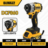 Dewalt DCF860 Cordless Brushless Electric Screwdriver Impact Function 20V Battery 282N.m Brushless Electric Drill DCF850Upgraded