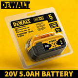 100% Original Dewalt 20V 5AH Replacement Battery 18V 5.0AH Power Tools Rechargeable Battery DCB205 DCB1104 Battery Charger Combo