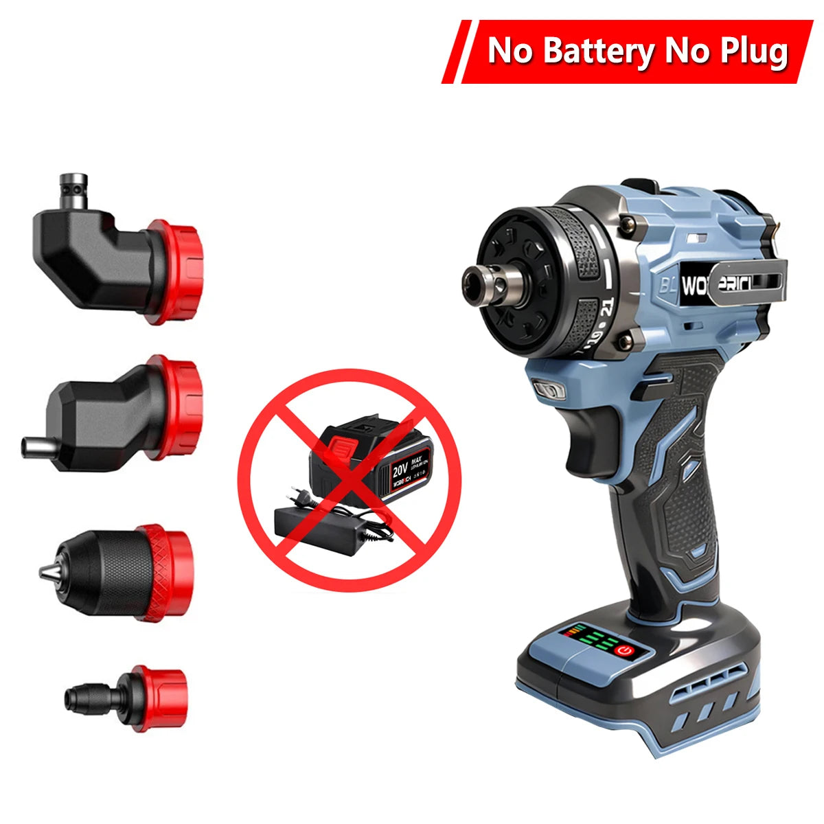 2 IN1 /5 IN 1Cordless Electric Drill Brushless Screwdriver Rechargeable Driver Handheld Power Tool(No battery)For Makita 18V Pin