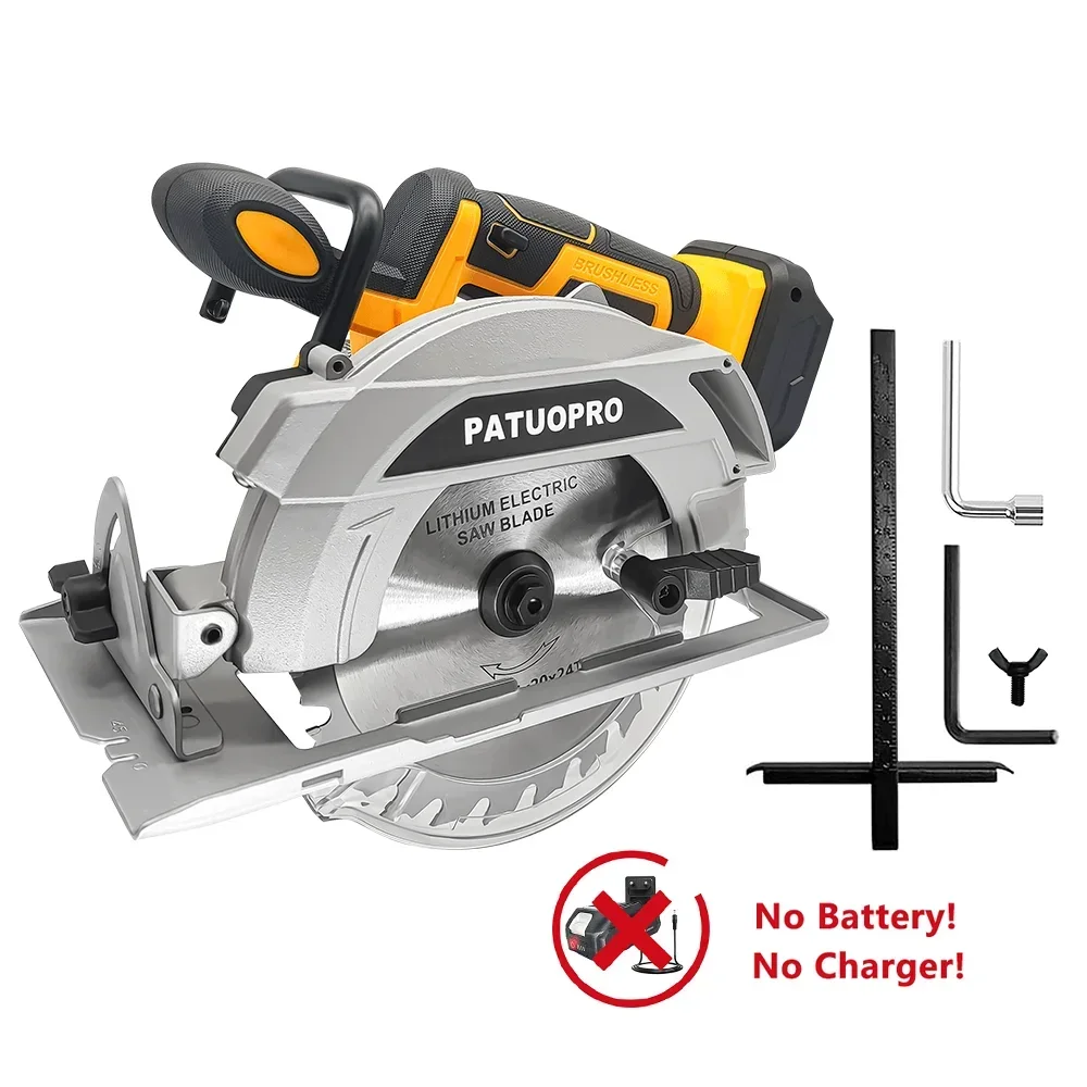 1500W Brushless Circular Saw 6.5 Inch Cordless Electric Saw 165MM Stone Woodworking Cutting Power Tools For Makita 18V Battery