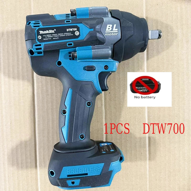 NEW 100% Makita DTW700 Brushless Electric Screwdriver, 18V Battery 6.0AH, Rechargeable Drill Driver, Woodworking Milling Center
