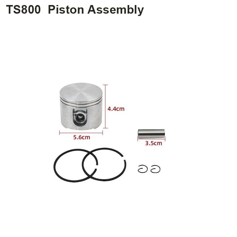 56mm Cylinder Piston Kit for STIHL TS700 TS800 Cut Off Saw Outdoor Power Garden Tool Replacement 42240201205 Cylinder Assembly