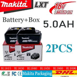 Li-ion Battery Original Makita 18V 6Ah/5Ah BL1860B BL1850B BL1850 BL1840 BL1860 BL1815 Replacement Lithium Battery
