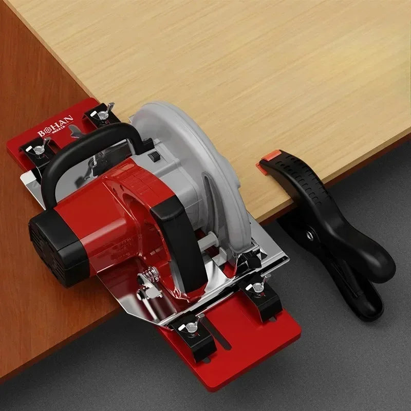 Handheld Electric Circular Saw Base Plate Adjustable Aluminum Alloy Guide Plate 4-inch Cutting Machine Quick Positioning Base