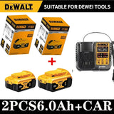Dewalt 20V Battery 5AH 6AH 18V5.0AH Rechargeable Lithium Ion Battery, Dewalt DCB200 Power Tool Replacement Battery