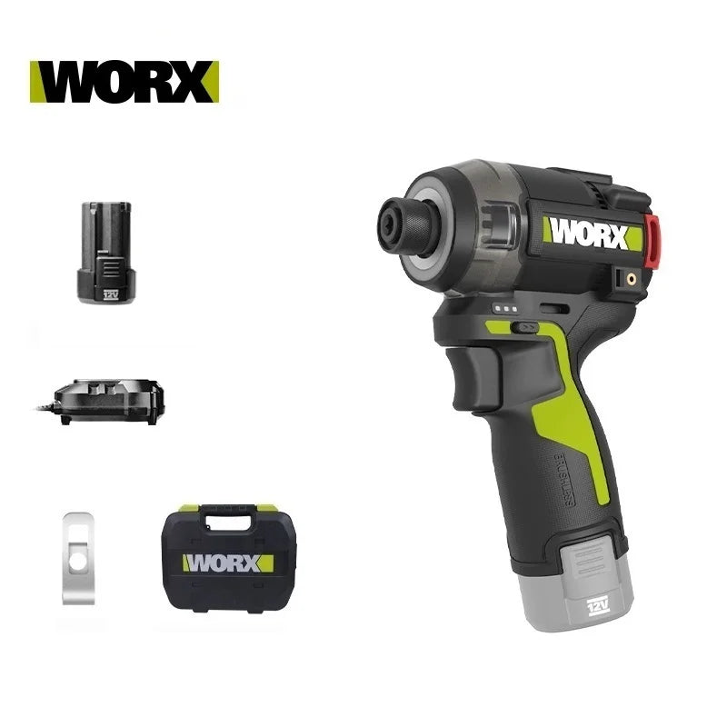 WORX WU138 0il Pressure Brushless Cordless impact drill 12V 50Nm 1300rpm 4000bpm Smart clutch professional Electric Dril