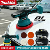 Makita 8 Gears Car Polisher Machine Cordless Electric Waxing Repairing Wireless Buffing Polisher For Makita 18V Battery