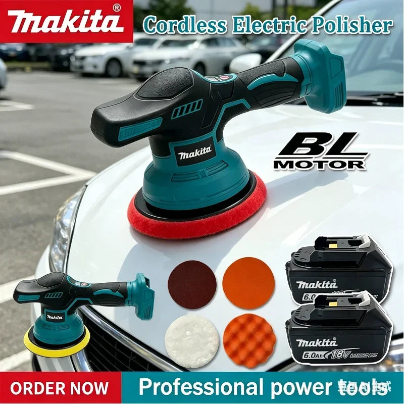 Makita 8 Gears Car Polisher Machine Cordless Electric Waxing Repairing Wireless Buffing Polisher For Makita 18V Battery