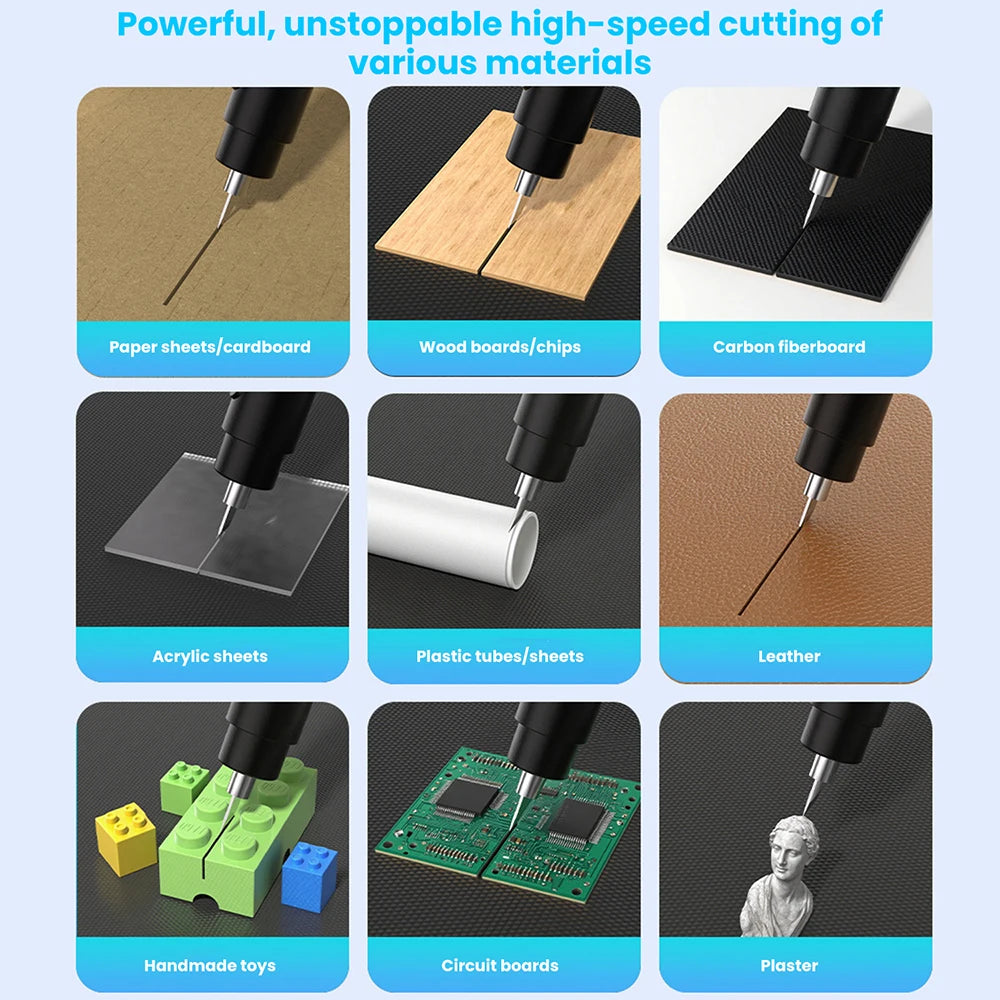 FS-S1 Without Battery Ultrasonic Cutter Knife Multi-Function Handheld Ultrasonic Cutter Type-C DIY Electric Engraving Tool