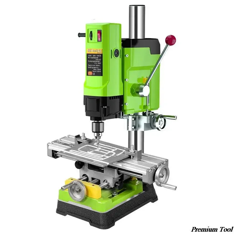 Bench Drill Milling Machine Variable Speed Drilling Chuck Base 3-16mm DIY Wood Metal Grade Drilling Machine Power Tools