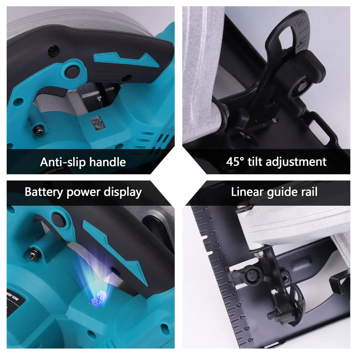 2026 New 4000W Brushless Circular Saw 185mm 11000RPM 0-45° Bevel Cutting Compatible with Makita 18V Battery Pin for Wood Tile