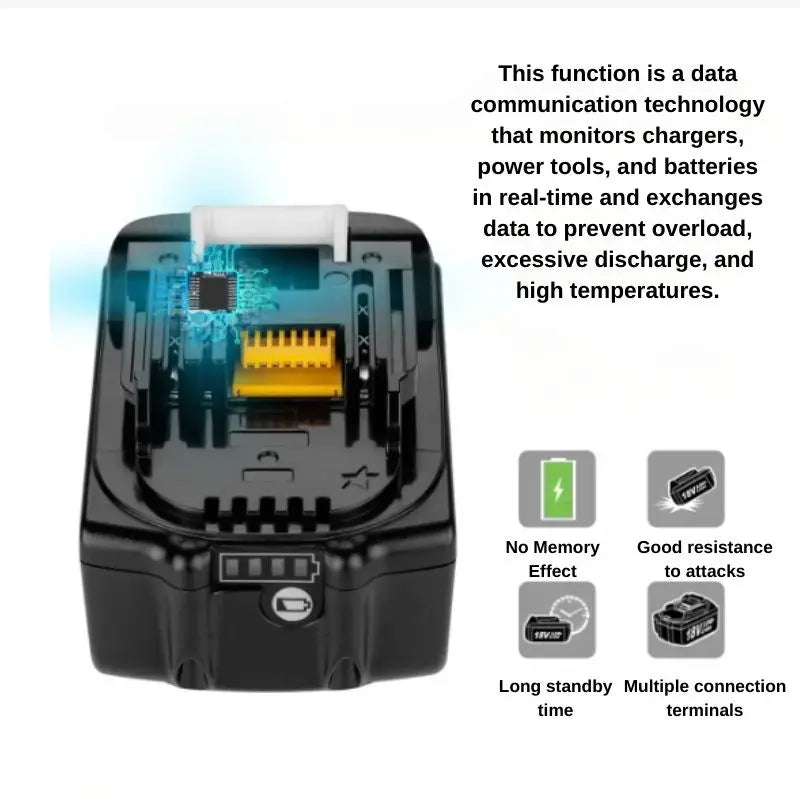 For Makita 18V 6Ah 8Ah Battery Rechargeable Battery 100% Real Capacity 18650 Lithium-ion Cell Suitable For Makita Power Tool