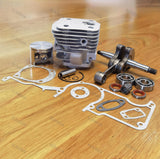 288 Cylinder Piston Kit With Crankshaft And Bearings Oil Seals Gaskets Assembly Fits Husqvarna 281 181 Chainsaw Accessories
