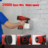 Professional Electric Spray Gun Household Rechargeable Cordless Automotive Paint Guns Power Tools For Milwaukee 18V Battery Pins