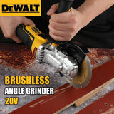 DEWALT DCG405FN Angle Grinder 20V Professional Cordless Power Tool Cutting Machine Rechargeable Brushless Portable Polisher
