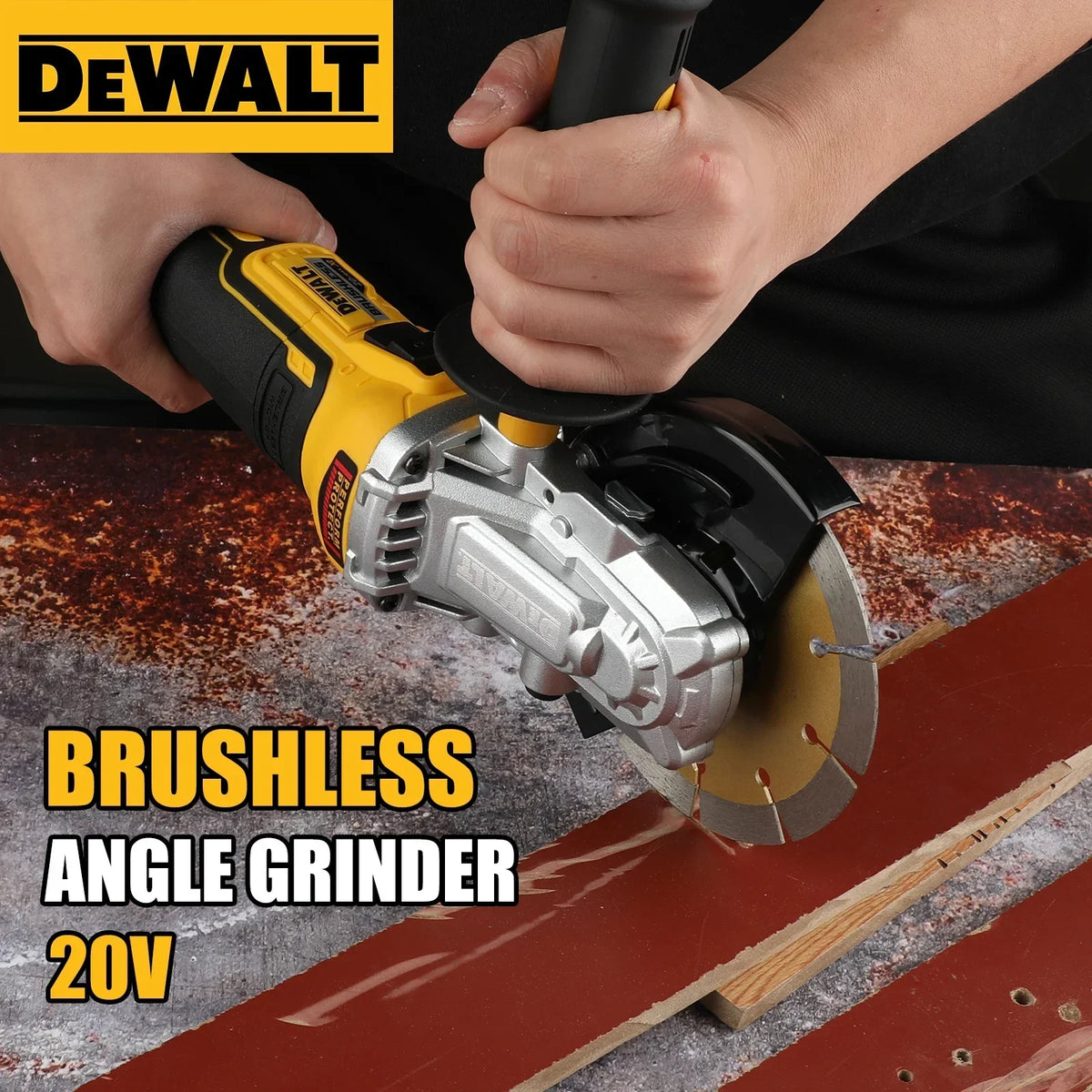DEWALT DCG405FN Angle Grinder 20V Professional Cordless Power Tool Cutting Machine Rechargeable Brushless Portable Polisher