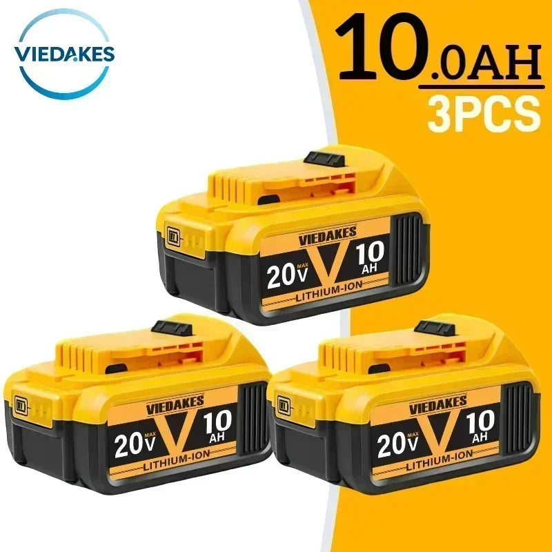 High Capacity 12.0Ah 20V Rechargeable Lithium Ion Battery for Dewalt 20V Battery Work DCB200 DCB201 DCB203 DCB205 DCB206 Tools