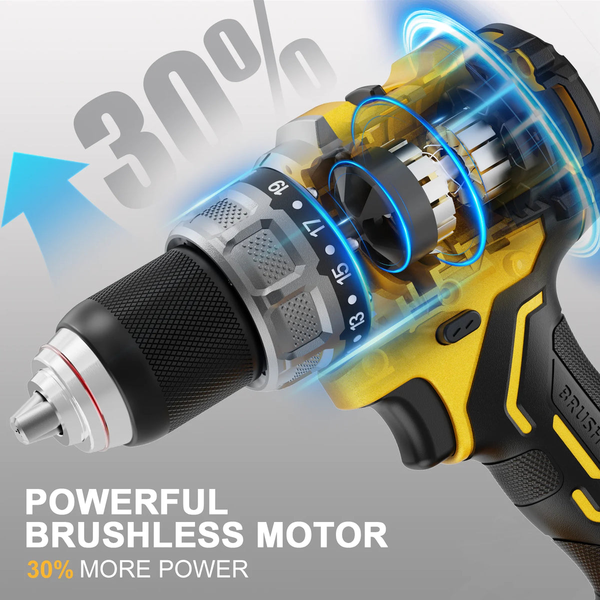 MELLIF 110N.M HIGH TORQUE IMPACT DRILL DRIVER, COMPATIBLE WITH DEWALT 20V MAX BATTERY (Battery Not Included)
