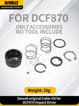 DEWALT DCF870 Impact Driver Genuine Collar Kit Replacement Part for Front End Assembly Repair, Tool Not Included