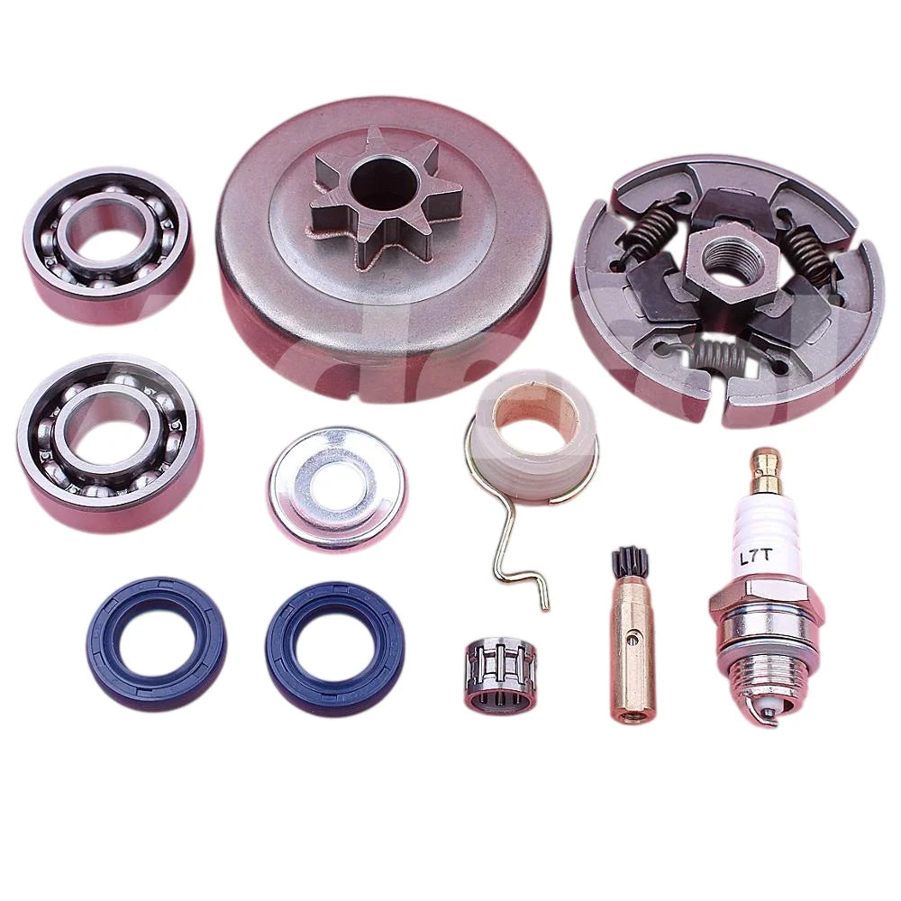 .325" 7T Clutch Drum Crank Bearing Oil Seal Kit For Stihl MS210 MS230 MS250 021 023 025 Chainsaw 9503 003 0340, 9638 003 1581