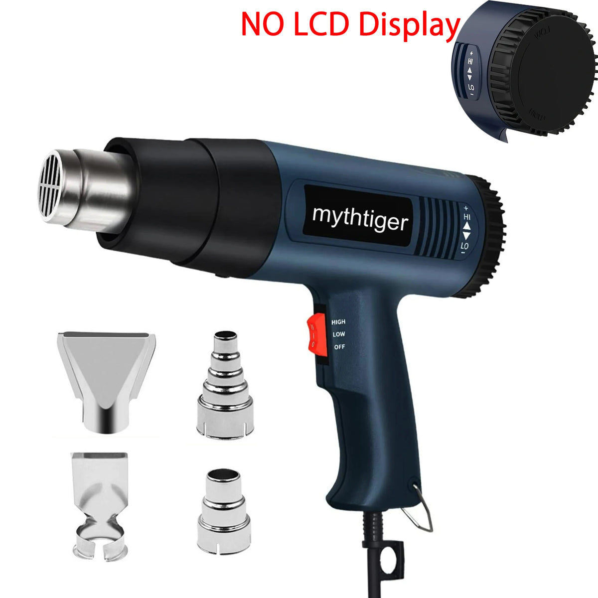 2000W Industrial Electric Hot Air Gun Digital Display Car Film Heat Gun Air Dryer for Soldering Thermal Blower Shrink Wrapping