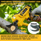 Electric Goddess Brushless 50mm Electric Scissors Cordless Fruit Tree Garden Electric Pruning Shear For Dewalt 20V Battery Pin ﻿