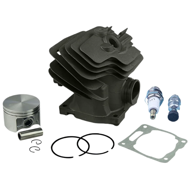 52mm Cylinder Piston Top End Engine Kit For Stihl MS382 MS382C MS 382 Chainsaw Spark Plug Decompression Valve Replacement Part