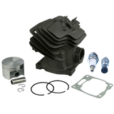 52mm Cylinder Piston Top End Engine Kit For Stihl MS382 MS382C MS 382 Chainsaw Spark Plug Decompression Valve Replacement Part