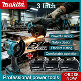 Makita 3 Inch New Mini Angle Grinder Cordless 3 Inch Electirc CUT OFF Tool Cutting Circular Saw Power Tool for 18V Battery