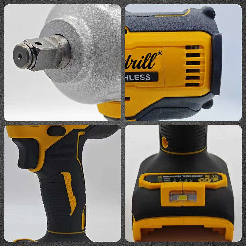 DeWALT DCF900 20V Cordless Impact Wrench 1/2" Hog‑Ring Anvil Brushless Power Tool For Truck Bolt Nut Disassembly Bare Tool