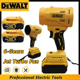 DeWalt Electric Turbo Blower Jet Fan Handheld Dust Blowing Brushless 200M/S Air Blower for Patio Cleaning Tool For 18V Battery