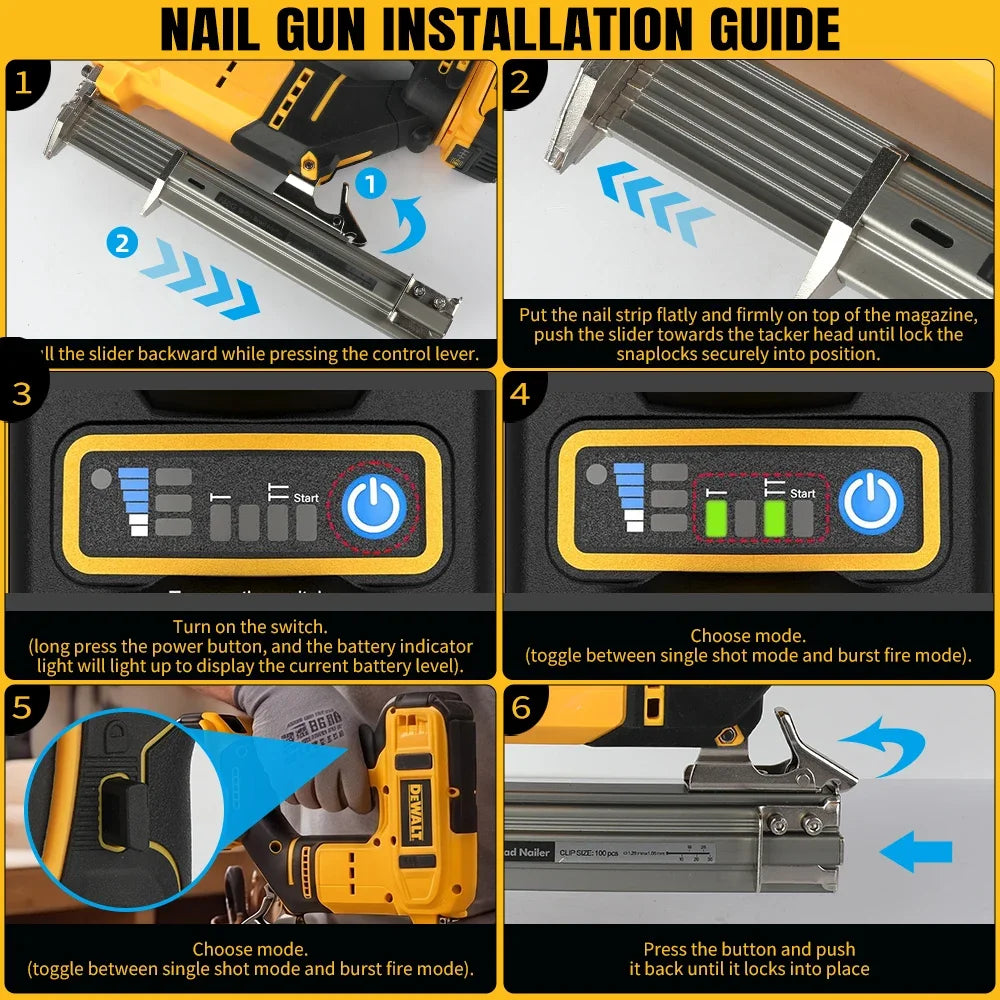 DEWALT 20V MAX Cordless Brad Nailer | Brushless Motor | Ideal for Baseboards, Molding & Furniture NO battery.F30