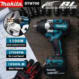 Makita DTW700 18V Brushless Impact Wrench 1000Nm Speed 0-2200RPM For Makita 18V Battery Auto Truck Repair for 18V
