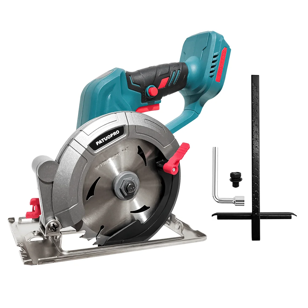 150mm Brushless Electric Circular Saw 6Inch Cordless Handheld Adjustable Electric Saw Wood Cutter Machine For Makita 18V Battery