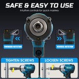 Mamidw 900N.M cordless impact wrench, electric wrench screwdriver, high torque car repair power tools, For Makita 18v Battery