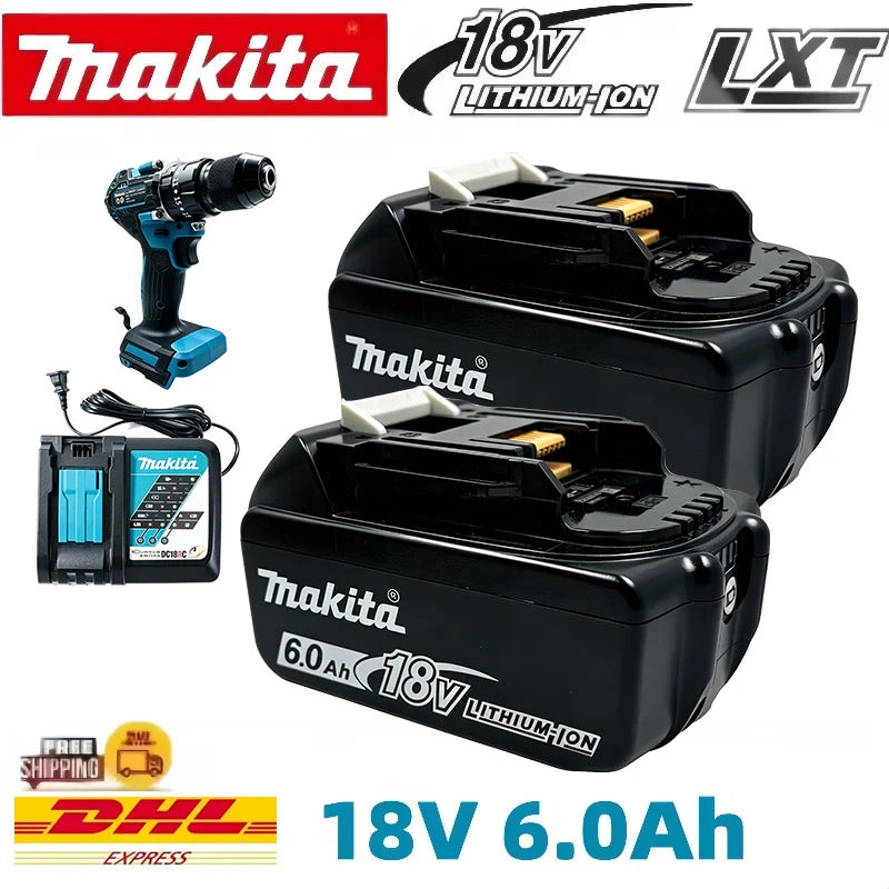 Hot 100% Original Makita 6Ah for Makita 18V Battery Replacement Lithium Battery