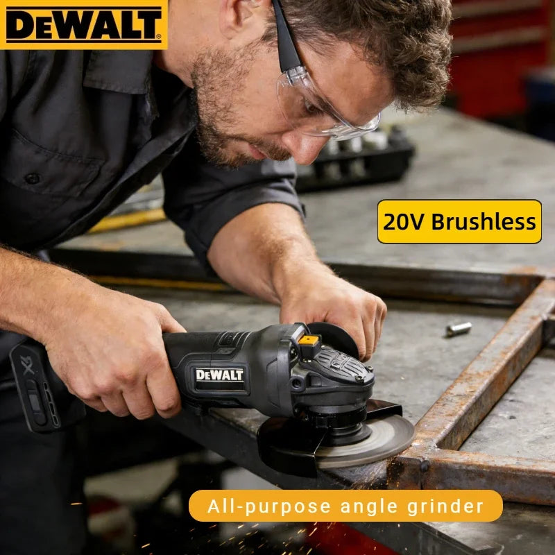 DEWALT DCG406 Brushless 125mm Flat Head Angle Grinder, Cordless Lithium Cutting Power Tool, Bare Tool Only