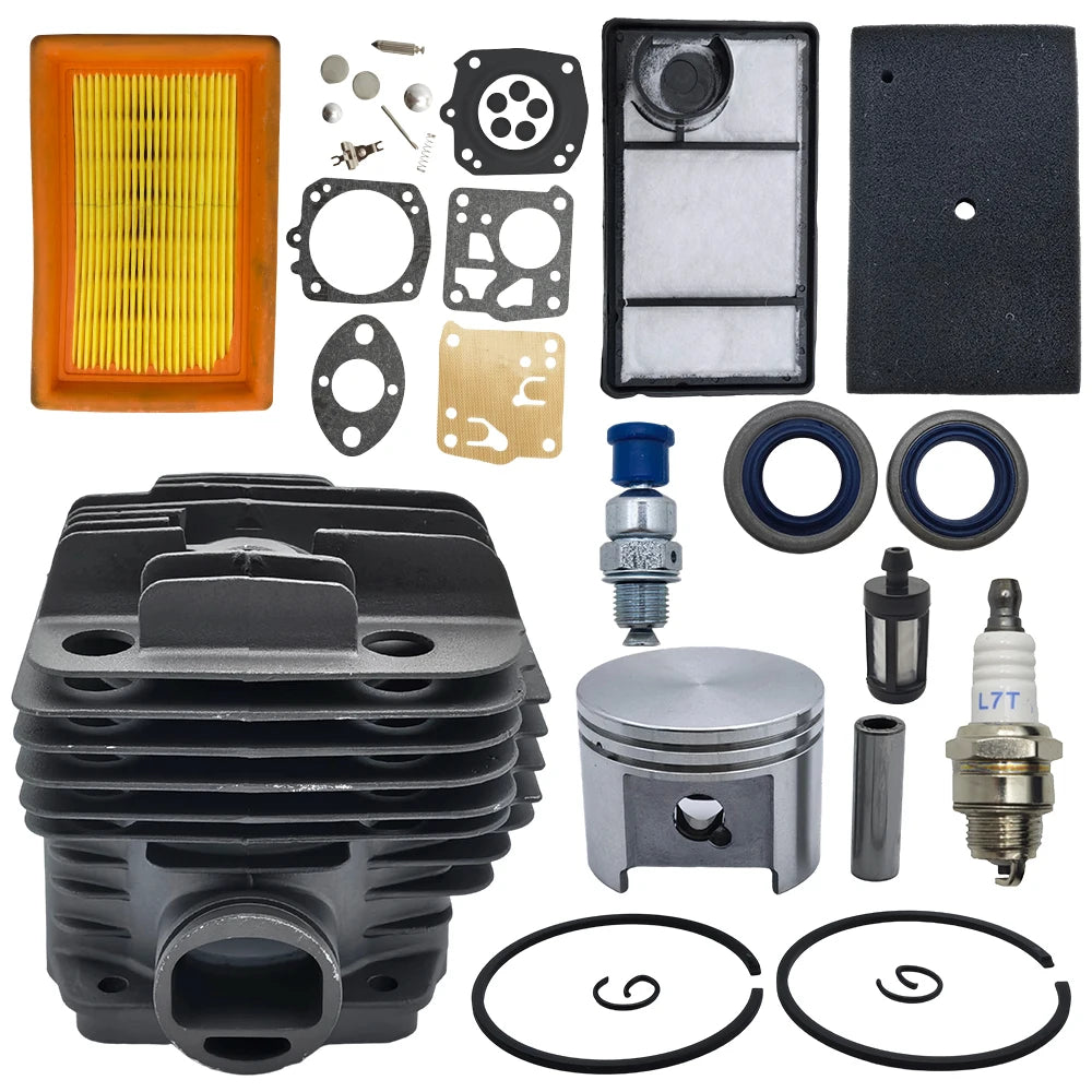 49mm Cylinder Piston Pin Air Filter Kit For Stihl TS400 Concrete Cut-Off Saw 4223 020 1200 Chainsaw Spare Parts